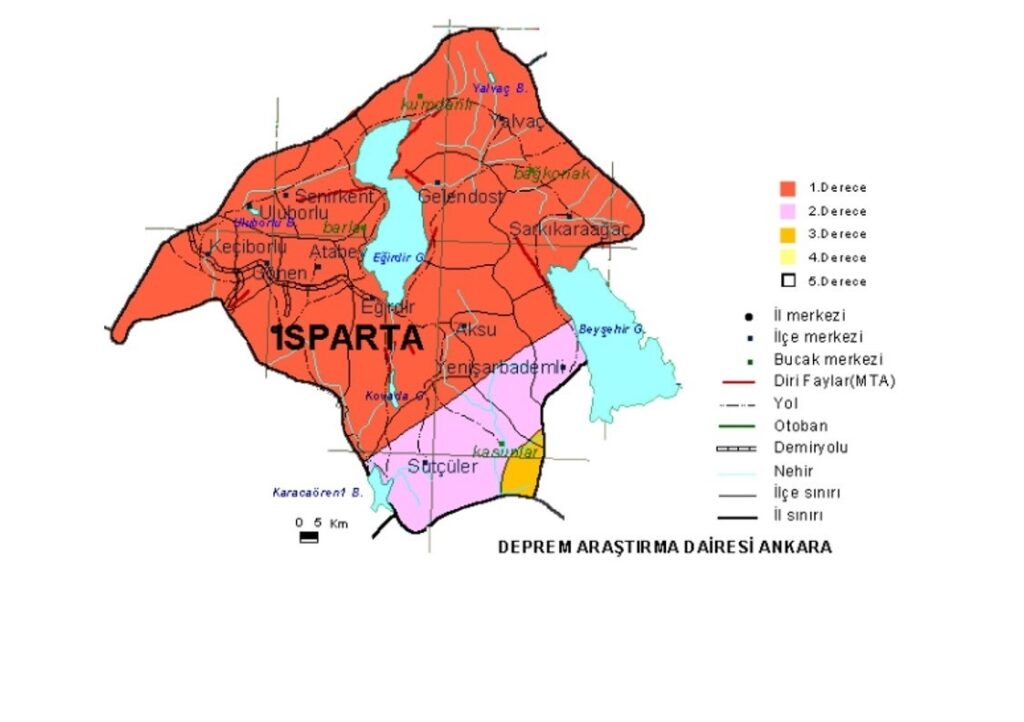 Isparta Deprem Riski ve Jeolojik Değerlendirme Raporu