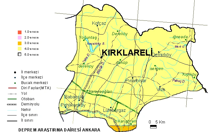 Kırklareli Deprem Riski ve Trakya Bölgesi Jeolojik Analizi