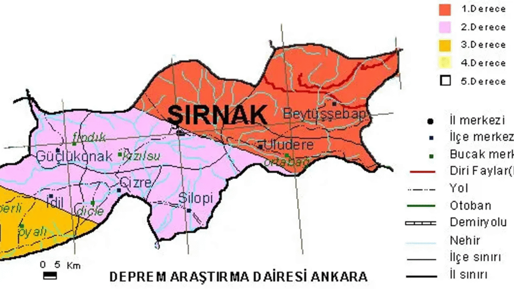 Şırnak Deprem Riski ve Bölgesel Yapı Güvenliği Analizi